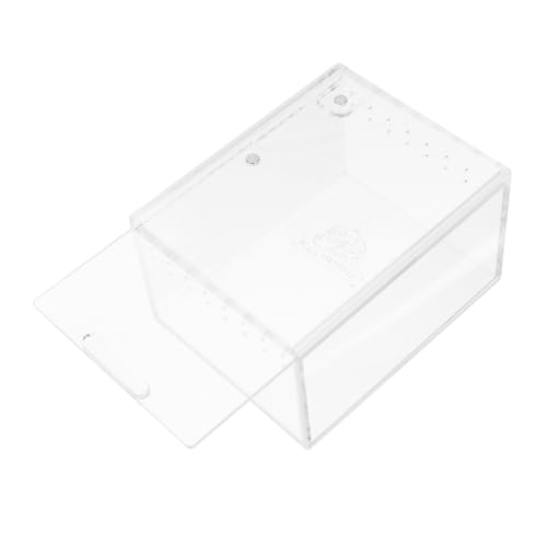 HANABASS Reptilien Terrarium Aus Transparentem Acryl Sicherer Zuchtbehälter Für Spinnen Geckos Und Andere Haustiere Einfacher Zusammenbau Großzügiger Platz Für Spiel Und Ruhe von HANABASS