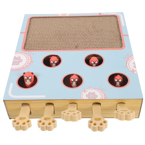 HANABASS Katzen Kratzbrett Interaktives Katzen Whack Game aus Hochwertigem Wellpappe und Kreatives Design für Neugierige Haustiere HANABASS Katzen Kratzbrett Interaktives Katzen Whack Game aus Hochwertigem Wellpappe und Kreatives Design für Neugierige Haustiere von HANABASS