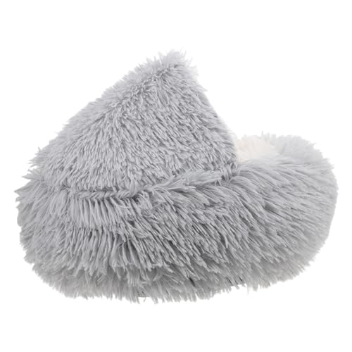 HANABASS Katzenbetthöhle Bequemes, Flauschiges Katzenbett Katzennestbett Katzenhöhlenbett Höhlenbett Für Kätzchen Mit Kapuze Beruhigendes Plüschkatzenbett Winterkatze Bett Plüsch- Grau HANABASS Katzenbetthöhle Bequemes, Flauschiges Katzenbett Katzennestbett Katzenhöhlenbett Höhlenbett Für Kätzchen Mit Kapuze Beruhigendes Plüschkatzenbett Winterkatze Bett Plüsch- Grau von HANABASS