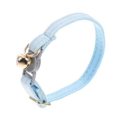 HANABASS Katzenhalsband Verstellbares Hundehalsband Einstellbarer Kätzchenkragen Kätzchenhalsband Mit Telefonnummer Halsband Mit Graviertem Katzennamen Himmelblau Stoff HANABASS Katzenhalsband Verstellbares Hundehalsband Einstellbarer Kätzchenkragen Kätzchenhalsband Mit Telefonnummer Halsband Mit Graviertem Katzennamen Himmelblau Stoff von HANABASS