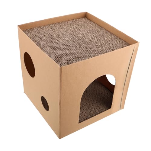 HANABASS Katzenkratzbrett Katzenstreu Geriffelte Katzenkratzunterlage Katze Kratzt Katzenkratzpolster Katzenkratzloungebett Kratzunterlage Für Katzen Katzenhäuser Wellpapier Schokolade HANABASS Katzenkratzbrett Katzenstreu Geriffelte Katzenkratzunterlage Katze Kratzt Katzenkratzpolster Katzenkratzloungebett Kratzunterlage Für Katzen Katzenhäuser Wellpapier Schokolade von HANABASS