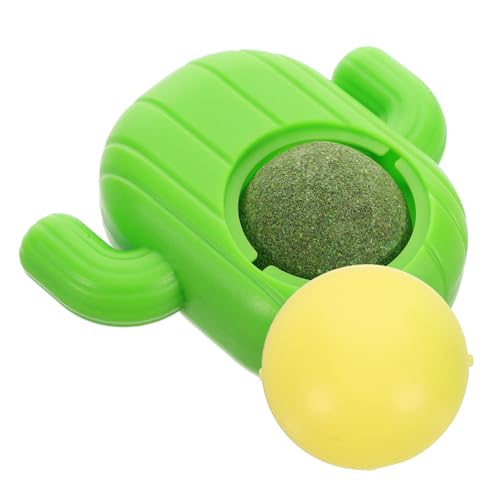 HANABASS Katzenminze Bälle Hüpfballspielzeug für Katzen Interaktives Katzenspielzeug Interaktiver Katzenball Kätzchen Catnip Play Ball Katzen kauen Abs von HANABASS