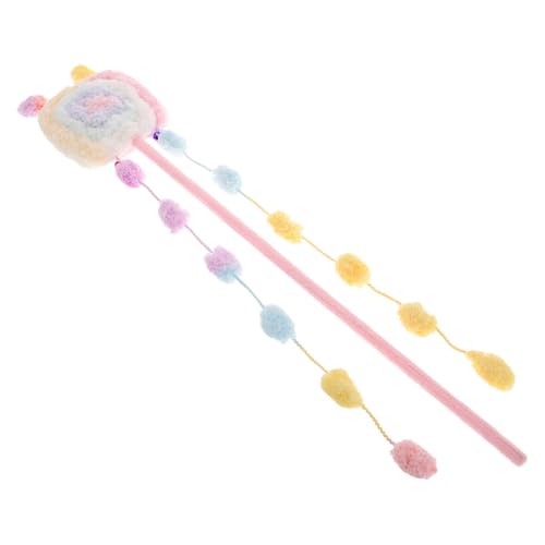 HANABASS Katzenspielzeug Katzenbedarf neckender Zauberstab Katzen-Teaser neckende Zauberstäbe Cat Toy Stick Teaser Zauberstab für Innenkatzen Katze Zauberstab Plüsch HANABASS Katzenspielzeug Katzenbedarf neckender Zauberstab Katzen-Teaser neckende Zauberstäbe Cat Toy Stick Teaser Zauberstab für Innenkatzen Katze Zauberstab Plüsch von HANABASS