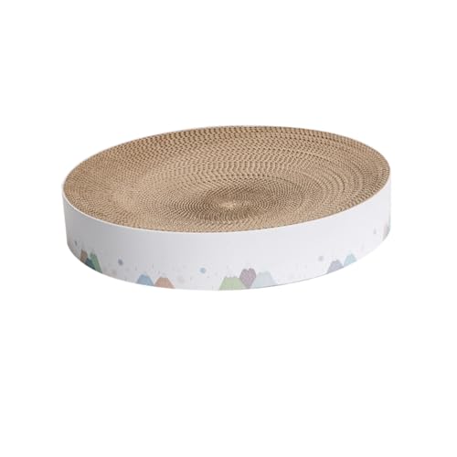 HANABASS Katzenspielzeug Kratzbrett Schalenform aus Stabilem Wellpappe Material S Schützt Möbel vor Kratzschäden Kreatives Design für Stundenlangen Spielspaß von HANABASS