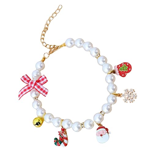 HANABASS Katzenversorgung Welpe Verstellbares Hundehalsband Zarter Kätzchenkragen Haustierhalsband Mit Glöckchen Kleines Katzenhalsband Halsband Aus Katzenperlen Hund Halskette HANABASS Katzenversorgung Welpe Verstellbares Hundehalsband Zarter Kätzchenkragen Haustierhalsband Mit Glöckchen Kleines Katzenhalsband Halsband Aus Katzenperlen Hund Halskette von HANABASS