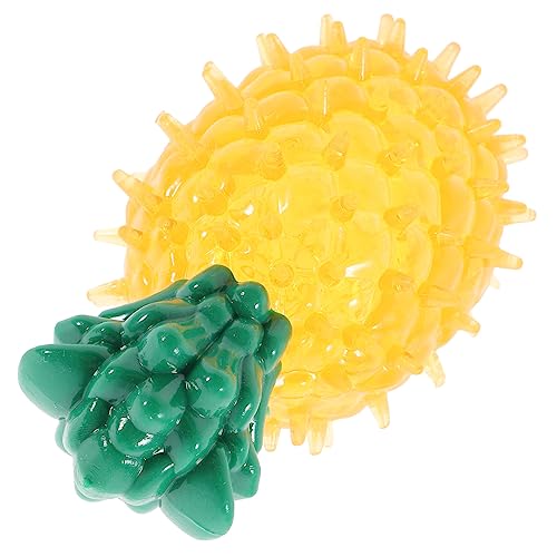 HANABASS Kauspielzeug für Hunde Interaktives Zahnpflege Ananas Design für Kleine und Mittelgroße Welpen Sicher und Leicht zu Reinigen Fördert Spiel und Geistige Aktivität von HANABASS