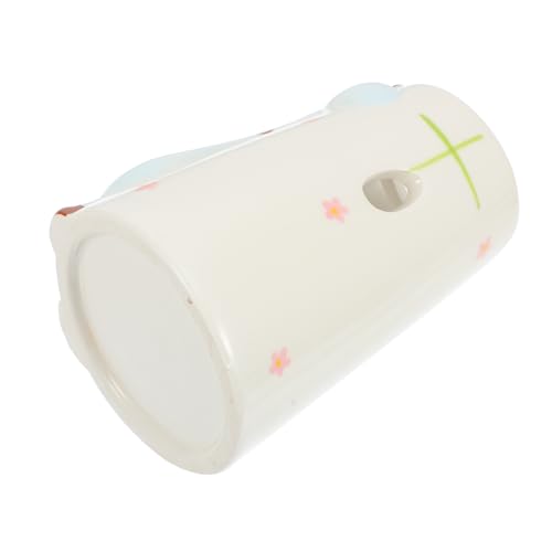 HANABASS Keramik Trinkflasche für Hamster Stabiler Wasserflaschenhalter für Kleine Tiere Komfortable Trinkposition Einfache Installation Blau von HANABASS