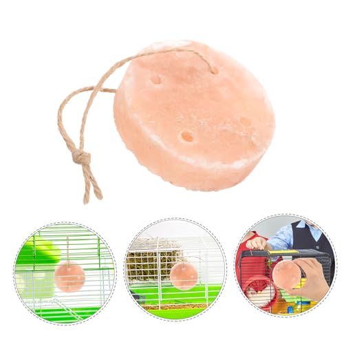 HANABASS Kleiner Salzleckstein für Haustiere Natürlicher Mineralblock mit Spurenelementen Langlebig und Sicher für Kaninchen Hamster und Kleine Nager zur Gesunden Fütterung von HANABASS