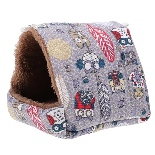 HANABASS Kleintier Schlafnest für Hamster Kaninchen und Andere Kleine Haustiere Warmes Bequemes Nest aus Hochwertigen Materialien für Einen Gemütlichen Rückzugsort HANABASS Kleintier Schlafnest für Hamster Kaninchen und Andere Kleine Haustiere Warmes Bequemes Nest aus Hochwertigen Materialien für Einen Gemütlichen Rückzugsort von HANABASS
