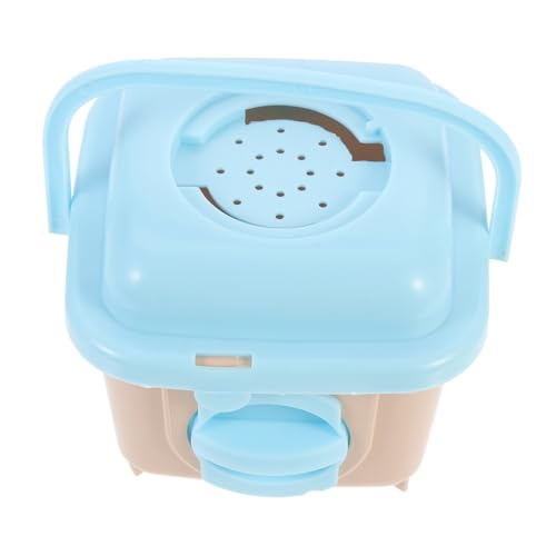 HANABASS Kleintier Transportbox Kunststoff Tragbarer Hamsterkäfig Reise Käfig für Meerschweinchen Outdoor Haustier Nest Sicher Leicht zu Reinigen von HANABASS