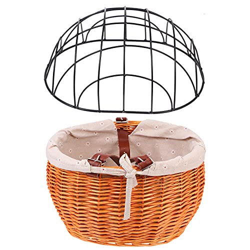 HANABASS Korb Für Hunde Rattan Gewebt Bequem Fahrradzubehör Für Outdoor-enthusiasten Zufällige Farbe HANABASS Korb Für Hunde Rattan Gewebt Bequem Fahrradzubehör Für Outdoor-enthusiasten Zufällige Farbe von HANABASS