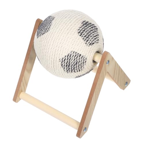HANABASS Kratzball Katzen aus Natürlichem Sisal Handgewickelt Robustes Holz Interaktives Indoor Kratzbrett für Kleine und Mittlere Katzen Langlebig Pflegeleicht Hellbraun HANABASS Kratzball Katzen aus Natürlichem Sisal Handgewickelt Robustes Holz Interaktives Indoor Kratzbrett für Kleine und Mittlere Katzen Langlebig Pflegeleicht Hellbraun von HANABASS