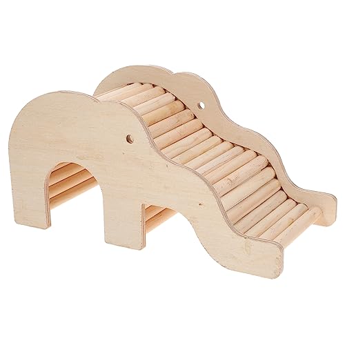 HANABASS Kreatives Hamsterspielzeug aus Holz und Verstecken für Kleine Wie Hamster und Chinchillas Sicheres und Langlebiges Nest für Schlaf von HANABASS
