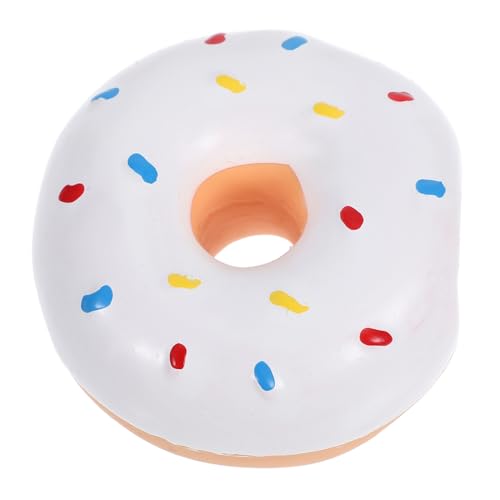 HANABASS Quietschspielzeug Für Hunde Mit Donut-Motiv Latex Beißspielzeug Interaktives Kauspielzeug Für Welpen Und Kleine Hunde Zur Linderung Von Angstzuständen Zahnpflege von HANABASS