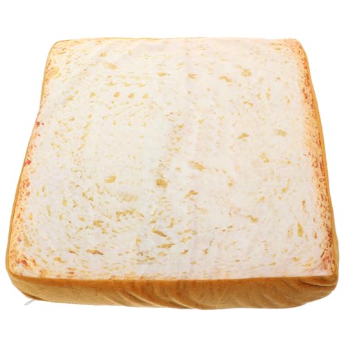 HANABASS Lustiges Toastbrot Kissen Plüsch Haustier sitzkissen Abnehmbar Waschbar Weiches Brot Kissen für Katzen und Hunde als Dekoratives Haustier schlafmatten Accessoire von HANABASS