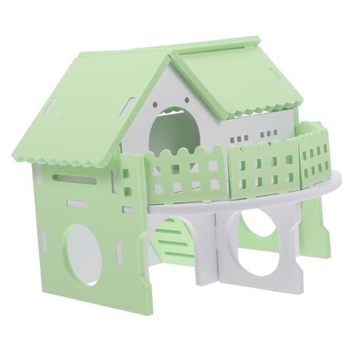 HANABASS Natürliches Holzmaterial Meerschweinchenversteck Sicheres Hölzernes Hamsterhaus Chinchilla-Spielzeug Meerschweinchenversteck Rattenkäfig-zubehör von HANABASS