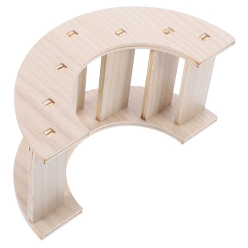 HANABASS Holzbrücke für Hamster Spielzeug Leiterbrücke für Chinchillas Meerschweinchen Kletterspiel Interaktives Käfigzubehör für Kleintiere HANABASS Holzbrücke für Hamster Spielzeug Leiterbrücke für Chinchillas Meerschweinchen Kletterspiel Interaktives Käfigzubehör für Kleintiere von HANABASS