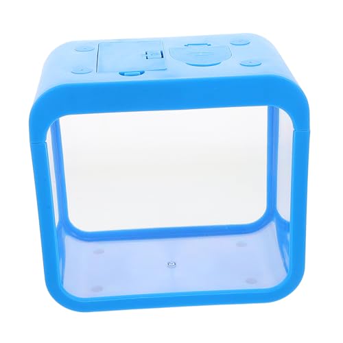 HANABASS Mini Aquarium mit LED Licht Kompakter Desktop Fischbehälter Platzsparend Robust und Leicht zu Reinigen für Kleine Fische Garnelen und Dekorative HANABASS Mini Aquarium mit LED Licht Kompakter Desktop Fischbehälter Platzsparend Robust und Leicht zu Reinigen für Kleine Fische Garnelen und Dekorative von HANABASS
