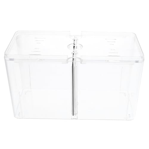 HANABASS Multifunktionaler Fischbrutkasten Aquarium Hatching Box mit Kammern Transparente Aufzucht Isolierbox Stabiler Schutz für Jungfische Einfache Installation Erhöhte Überlebensrate von HANABASS