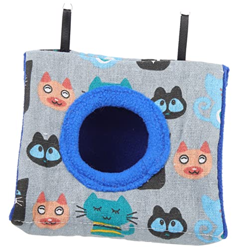HANABASS Nesthaus Papageienkäfig Papagei Hamster Lebensraum Höhle Vogelkäfige Ratte Vogelhaus haustierbett pet Bed Hamster zubehör Papageiennest warme Vogelhängematte Baumwolle Blue HANABASS Nesthaus Papageienkäfig Papagei Hamster Lebensraum Höhle Vogelkäfige Ratte Vogelhaus haustierbett pet Bed Hamster zubehör Papageiennest warme Vogelhängematte Baumwolle Blue von HANABASS