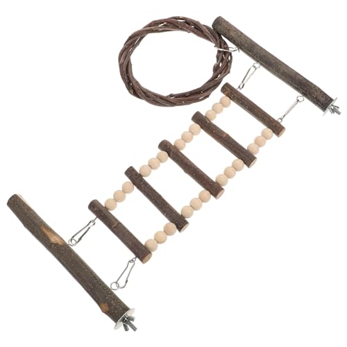 HANABASS Kletterleiter Für Papageien Holzspielzeug Für Wellensittiche Und Andere Kleine Vögel Mit Interaktiven Kletterstufen Aktivität Und Im Käfig HANABASS Kletterleiter Für Papageien Holzspielzeug Für Wellensittiche Und Andere Kleine Vögel Mit Interaktiven Kletterstufen Aktivität Und Im Käfig von HANABASS