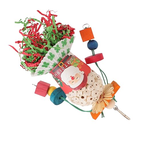 HANABASS Papagei Weihnachtsspielzeug Vogelkäfig Vogelspielzeug Vogel Hängendes Spielzeug Vogel Kauspielzeug Zufällige Farbe HANABASS Papagei Weihnachtsspielzeug Vogelkäfig Vogelspielzeug Vogel Hängendes Spielzeug Vogel Kauspielzeug Zufällige Farbe von HANABASS