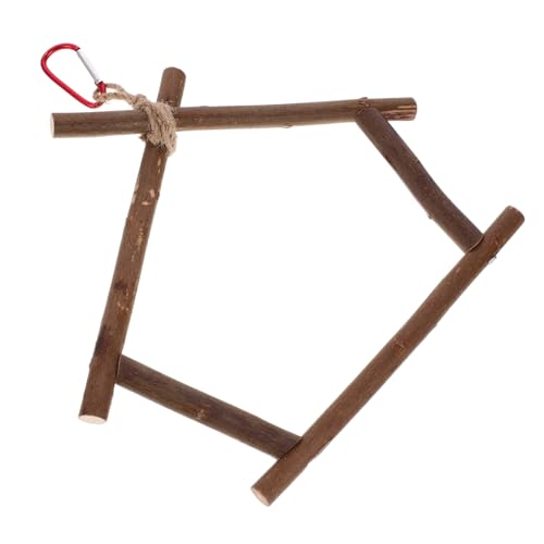 HANABASS Holz Vogel Sitzstange Stand Plattform Interaktive Vogel Spielzeug für Papageien Aras Finken Käfig Zubehör HANABASS Holz Vogel Sitzstange Stand Plattform Interaktive Vogel Spielzeug für Papageien Aras Finken Käfig Zubehör von HANABASS