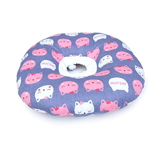 HANABASS Katzenhalsband Elisabethanisch Haustier Leck Schutz Knopf Verschluss Genesung Halskrause Haustierhalsband Für Graue Katze Xs HANABASS Katzenhalsband Elisabethanisch Haustier Leck Schutz Knopf Verschluss Genesung Halskrause Haustierhalsband Für Graue Katze Xs von HANABASS