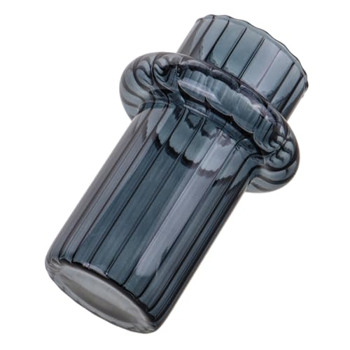 HANABASS Rauchgraue Vase Schwimmender Pflanzentopf Für Drinnen Dekoration Transparenter Blumenhalter Hydroponisches Vasendekor Bücherregal- Glas Mit Hohem Borosilikatgehalt Grey von HANABASS