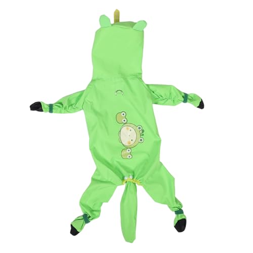 HANABASS Regenmantel für Haustiere Ganzkörperabdeckung Regenmantel Haustierponcho Regenmantel für kleine Hunde wasserdicht Hundeanzug Katzenregenmantel Polyester-TAFT Green von HANABASS