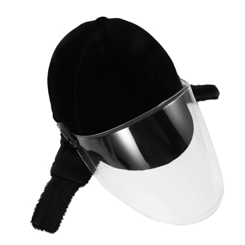 HANABASS Reithelm Kopfbedeckung Für Pferde Winter Gepolsterte Halshalsabdeckung Fahrradausrüstung Für Den Winter Pferdezubehör Für Frauen Skateboard-Helm Black Flanell HANABASS Reithelm Kopfbedeckung Für Pferde Winter Gepolsterte Halshalsabdeckung Fahrradausrüstung Für Den Winter Pferdezubehör Für Frauen Skateboard-Helm Black Flanell von HANABASS