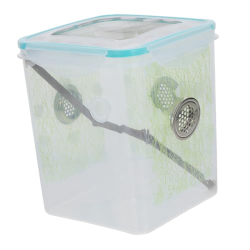 HANABASS Reptilien Fütterungsbox Transparent Terrarium Behälter für Gottesanbeterinnen Kleine Insekten Tragbare Zuchtbox für Spinnen und Andere Kleintiere HANABASS Reptilien Fütterungsbox Transparent Terrarium Behälter für Gottesanbeterinnen Kleine Insekten Tragbare Zuchtbox für Spinnen und Andere Kleintiere von HANABASS
