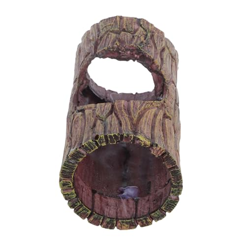 HANABASS Resin Baumstamm Versteck mit Saugnapf Realistisches Gecko Baumhöhlen Terrarium Dekor Sicheres Versteck für Kleine Reptilien Amphibien und Echsen Dekoratives Aquarium Zubehör HANABASS Resin Baumstamm Versteck mit Saugnapf Realistisches Gecko Baumhöhlen Terrarium Dekor Sicheres Versteck für Kleine Reptilien Amphibien und Echsen Dekoratives Aquarium Zubehör von HANABASS