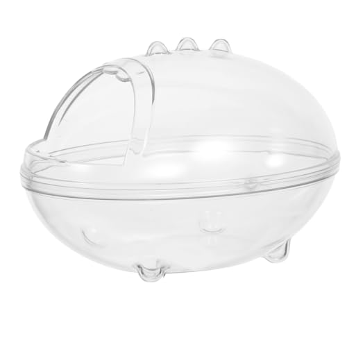 HANABASS Sandbadbehälter: Hamster Transparente Toilette Zwergsandkasten Staubbadewanne Kleintiere Badezimmer Hamsterkäfig Zubehör HANABASS Sandbadbehälter: Hamster Transparente Toilette Zwergsandkasten Staubbadewanne Kleintiere Badezimmer Hamsterkäfig Zubehör von HANABASS