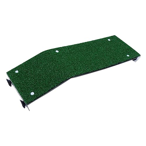 HANABASS Schildkröten-Terrasse Simulationsgras Schildkrötenterrasse Schildkröten-Ruheplattform aquariumdeko Schildkröten-Sonnendeck Reptilien-Dock Schildkrötenplattform Plastik Green von HANABASS