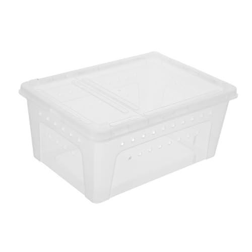 HANABASS Reptilien Terrarium Box Spider Habitat Behälter Gecko Käfig Kunststoff Futterbox Transparent Und Tragbar Geeignet Für Junge Tiere Und Fütterung HANABASS Reptilien Terrarium Box Spider Habitat Behälter Gecko Käfig Kunststoff Futterbox Transparent Und Tragbar Geeignet Für Junge Tiere Und Fütterung von HANABASS
