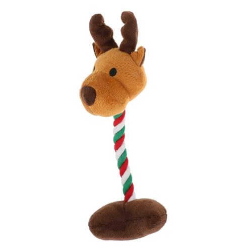 HANABASS Sprachproduzierende Plüschspielzeug Welpenspielzeug für Haustiere Elch Quietschspielzeug für Hunde aus Plüsch groß Kauspielzeug für Hunde zu Weihnachten Spielzeughund HANABASS Sprachproduzierende Plüschspielzeug Welpenspielzeug für Haustiere Elch Quietschspielzeug für Hunde aus Plüsch groß Kauspielzeug für Hunde zu Weihnachten Spielzeughund von HANABASS