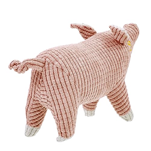 HANABASS Squeaky Pig Langlebiges Kauspielzeug für Haustiere Interaktives Quietsch für Kleine Welpen Fördert Zahngesundheit und Emotionales Wohlbefinden von HANABASS