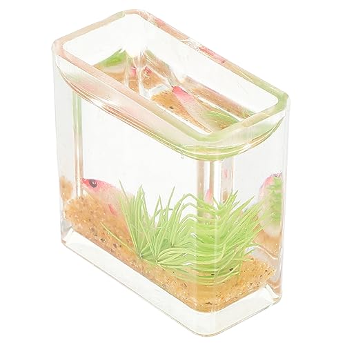 HANABASS Miniatur Fisch Tank Dekoration Für Mini Häuser Landschaften Hochwertiges Zubehör Für Heimdekoration von HANABASS