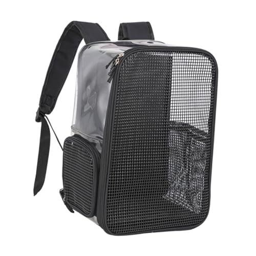 HANABASS Tragbarer Rucksack für Haustiere Atmungsaktive Tragetasche für Katzen und Kleine Hunde Leicht und Praktisch für Reisen und Ausflüge mit Großem und Hochwertigem von HANABASS