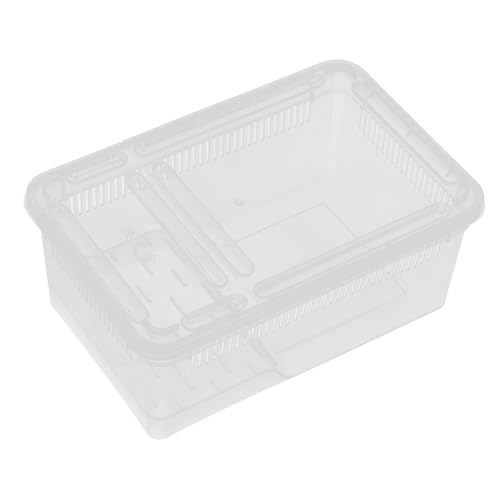 HANABASS Transparente Reptilienaufzuchtbox aus Kunststoff Vielseitige Futter Haltungslösung für Schlangen Geckos Spinnen Schildkröten und Frösche Klare Sicht Reptilienfreundliches Design HANABASS Transparente Reptilienaufzuchtbox aus Kunststoff Vielseitige Futter Haltungslösung für Schlangen Geckos Spinnen Schildkröten und Frösche Klare Sicht Reptilienfreundliches Design von HANABASS