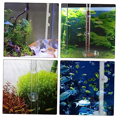 HANABASS Transparenter Futterspender für Aquarium mit Futterrohr und Futterschale Installieren mit Saugnapf Geeignet für Garnelen und Fischfütterung Verhindert Futterverschwendung und HANABASS Transparenter Futterspender für Aquarium mit Futterrohr und Futterschale Installieren mit Saugnapf Geeignet für Garnelen und Fischfütterung Verhindert Futterverschwendung und von HANABASS