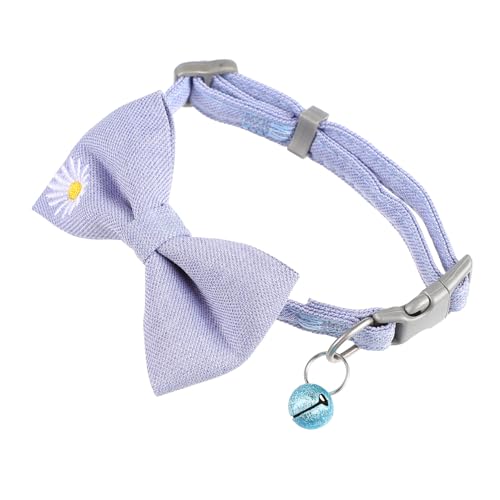 HANABASS Verstellbares Katzenhalsband mit Bestickter Blumen Schleife Atmungsaktiv Komfortabel Modisch Geeignet für Kätzchen und Kleine Haustiere Stilvolles Accessoire für Katzenliebhaber HANABASS Verstellbares Katzenhalsband mit Bestickter Blumen Schleife Atmungsaktiv Komfortabel Modisch Geeignet für Kätzchen und Kleine Haustiere Stilvolles Accessoire für Katzenliebhaber von HANABASS
