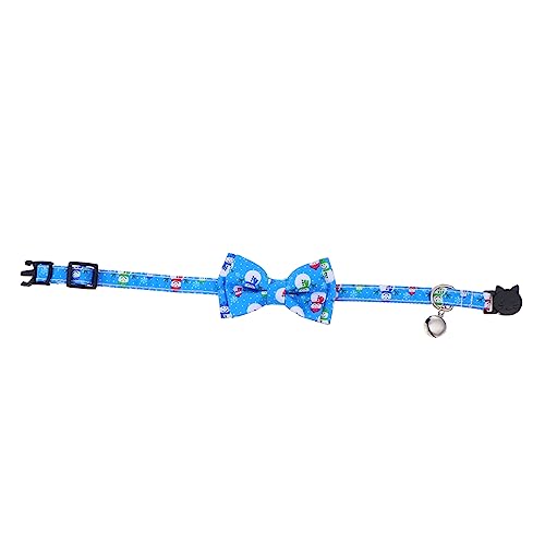HANABASS Verstellbares Katzenhalsband mit Niedlicher Blauer Fliege und Glocke Atmungsaktives Weicher Schnelles Schnallen Design für Katzen und Kätzchen zu Festen und Partys HANABASS Verstellbares Katzenhalsband mit Niedlicher Blauer Fliege und Glocke Atmungsaktives Weicher Schnelles Schnallen Design für Katzen und Kätzchen zu Festen und Partys von HANABASS