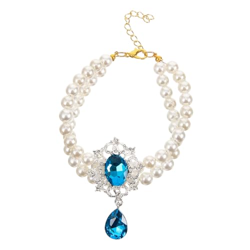 HANABASS Verstellbares Katzenhalsband mit Stilvolle Halskette für Haustiere für Partys und Sicheres Material Dekoration für Katzen und Größenoption HANABASS Verstellbares Katzenhalsband mit Stilvolle Halskette für Haustiere für Partys und Sicheres Material Dekoration für Katzen und Größenoption von HANABASS