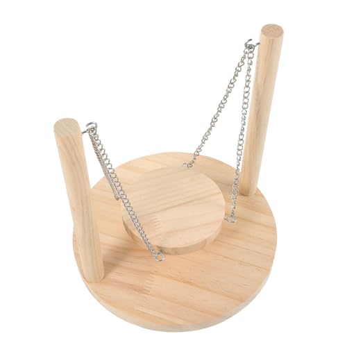 HANABASS Vogelschaukel aus Naturholz Spiel und Sitzplattform für Papageien und Wellensittiche für Käfige Langlebig Glatter Oberfläche Beschäftigung für Kleine Vögel HANABASS Vogelschaukel aus Naturholz Spiel und Sitzplattform für Papageien und Wellensittiche für Käfige Langlebig Glatter Oberfläche Beschäftigung für Kleine Vögel von HANABASS