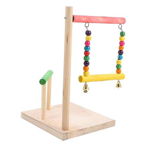 HANABASS Vogelspielzeug aus Naturholz Papageien Sitzstange und Spielplatz Einfacher Aufbau Stabile Vogel Standplattform für Käfige Trainingsspielzeug zur Aktivitätsförderung und HANABASS Vogelspielzeug aus Naturholz Papageien Sitzstange und Spielplatz Einfacher Aufbau Stabile Vogel Standplattform für Käfige Trainingsspielzeug zur Aktivitätsförderung und von HANABASS