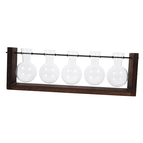HANABASS Wandmontiertes Pflanzen Terrarium mit Holzständer Hängender Glasblumentopf für Wohnräume und Dekoration für Besondere Anlässe HANABASS Wandmontiertes Pflanzen Terrarium mit Holzständer Hängender Glasblumentopf für Wohnräume und Dekoration für Besondere Anlässe von HANABASS