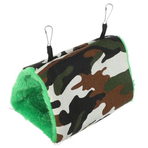 HANABASS Warmer Papageien Hängematten Vogelkorb aus Baumwolle Dreieckiges Camouflagefarbiges Mittleres Vogelhaus mit Aufhängehaken Weiches Nest für Kleine Vögel und Kleintiere Komfortabler HANABASS Warmer Papageien Hängematten Vogelkorb aus Baumwolle Dreieckiges Camouflagefarbiges Mittleres Vogelhaus mit Aufhängehaken Weiches Nest für Kleine Vögel und Kleintiere Komfortabler von HANABASS