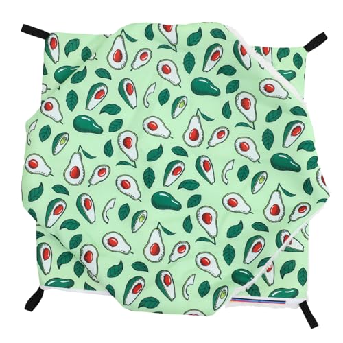 HANABASS Haustier-hängematte Für Hamster Meerschweinchen Bett Warmes Material Chinchilla-zubehör 34 X 34 cm Baumwolle Avocado von HANABASS